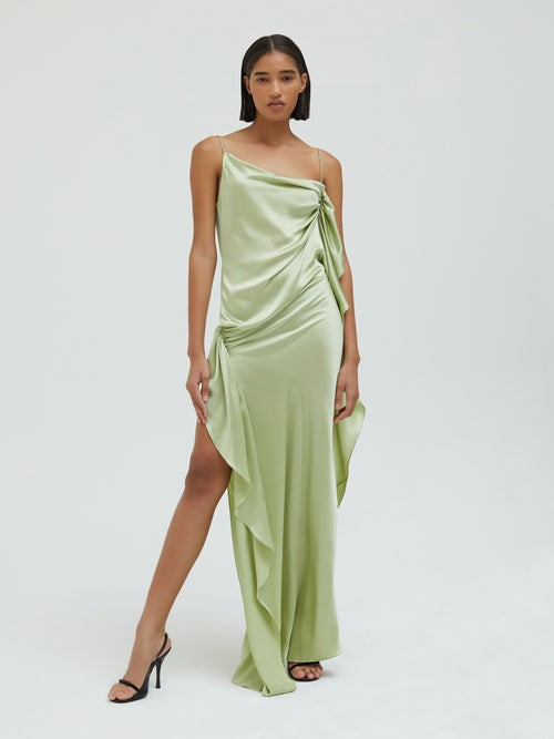 CE Cusco Silk Drape Cami Maxi Dress