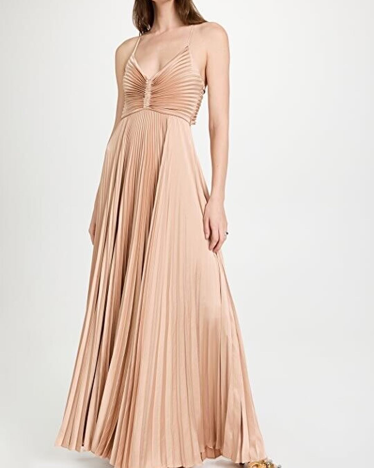 ALC Aries Pleated Maxi Dress