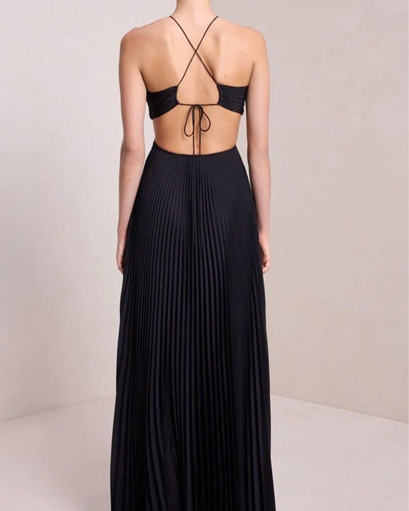 ALC Moira Halter Maxi Dress