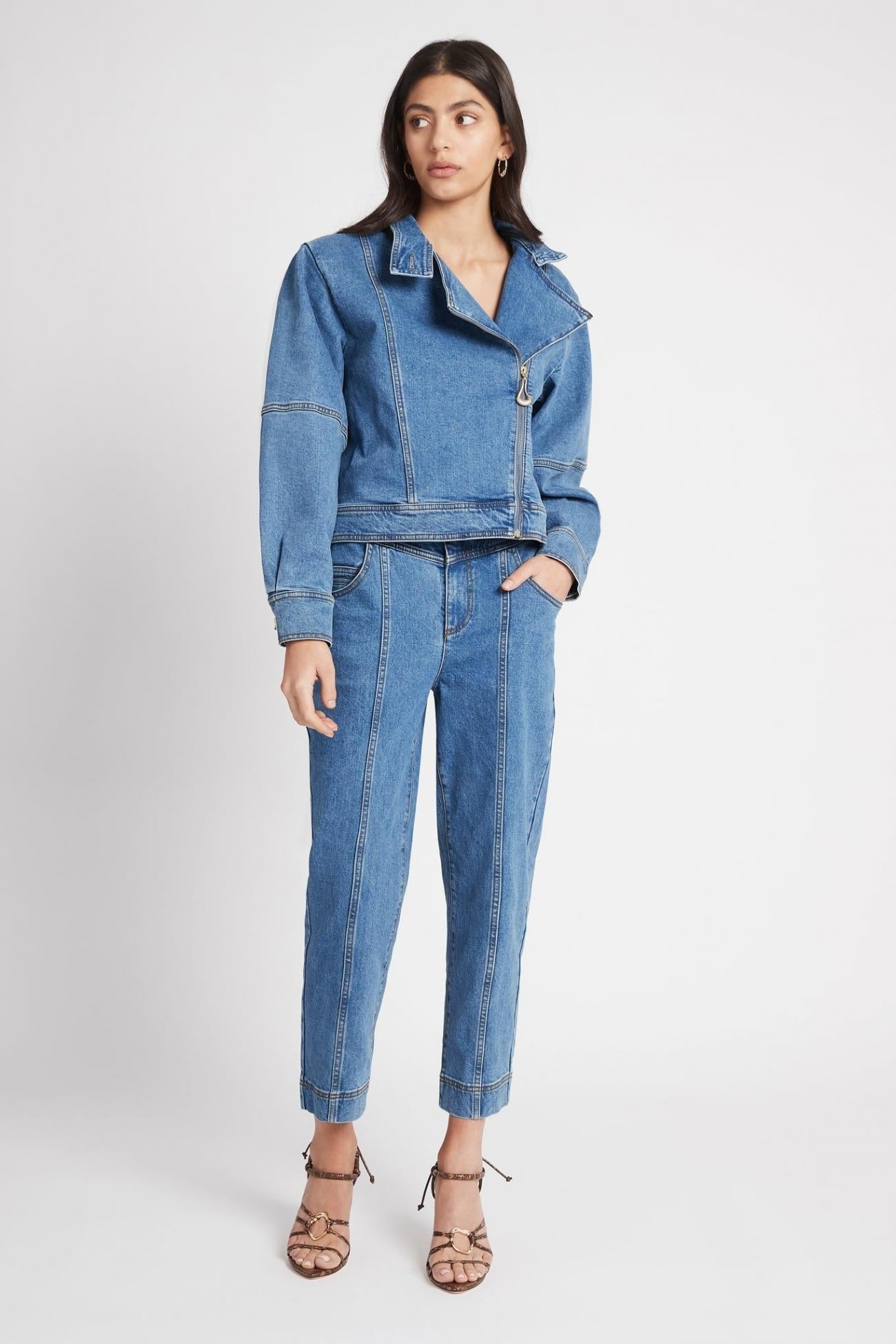 Aj Florence Denim Belted Jean