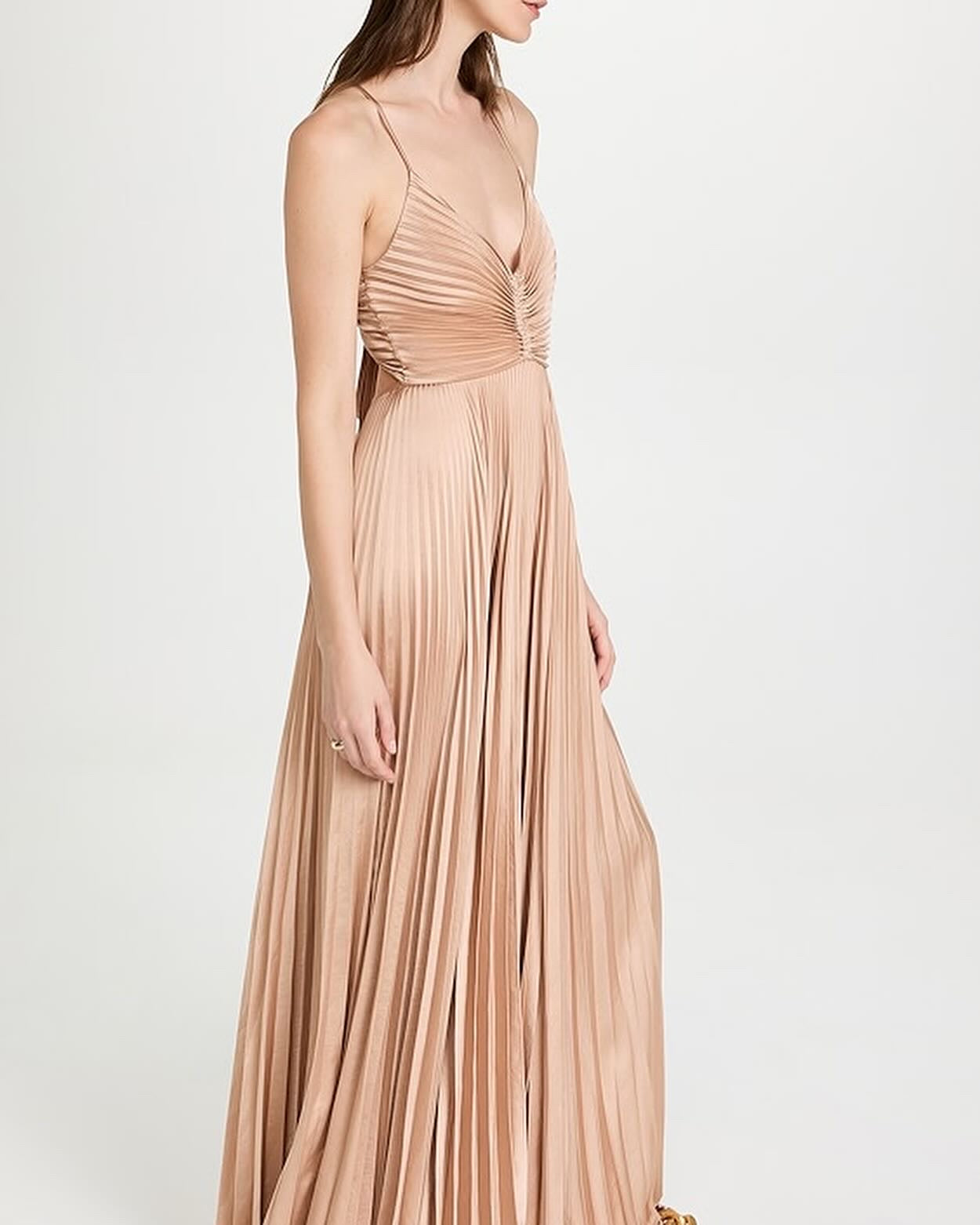 ALC Aries Pleated Maxi Dress