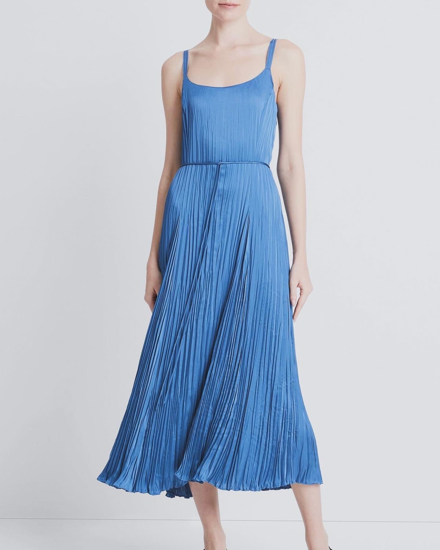 Vnc Crush Relaxed Slip Midi Dress