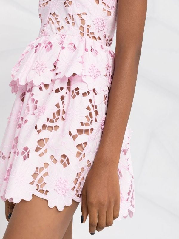 SP Peony Floral Lace Mini Dress