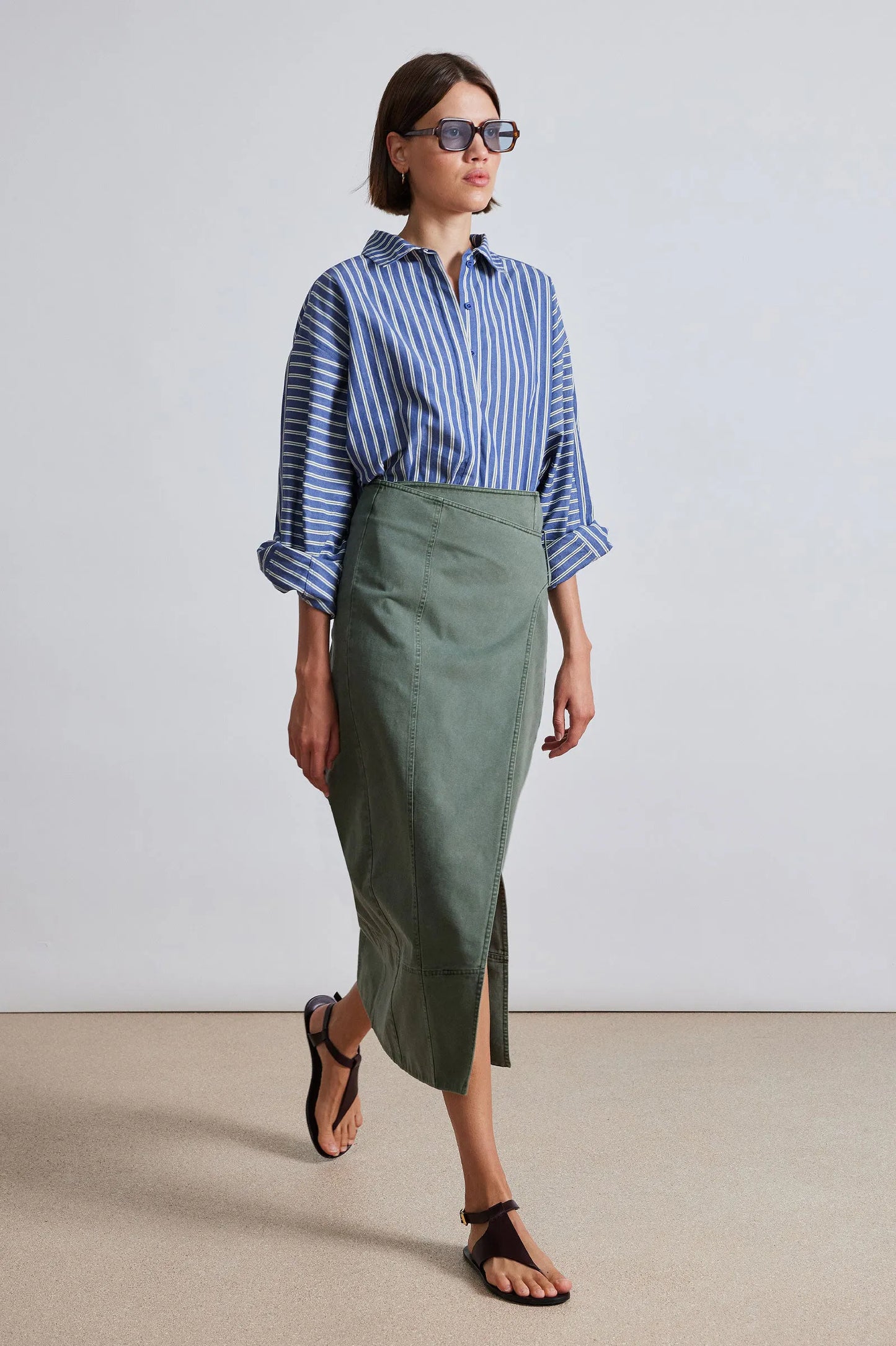 AA Lahiri Wrap Midi Skirt