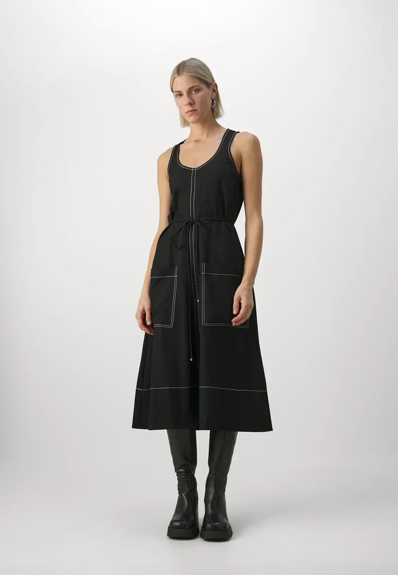 PS Lucy Midi Dress in Drapey Suiting