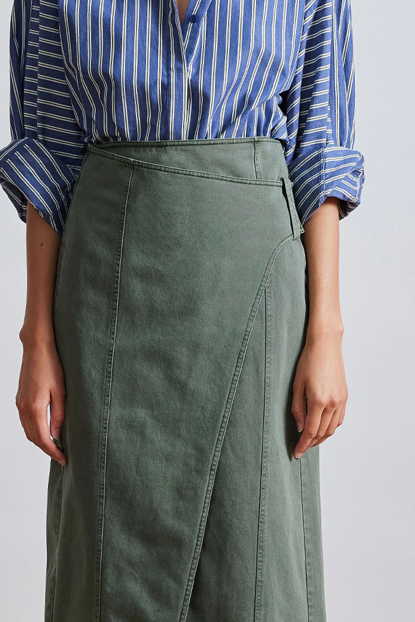 AA Lahiri Wrap Midi Skirt