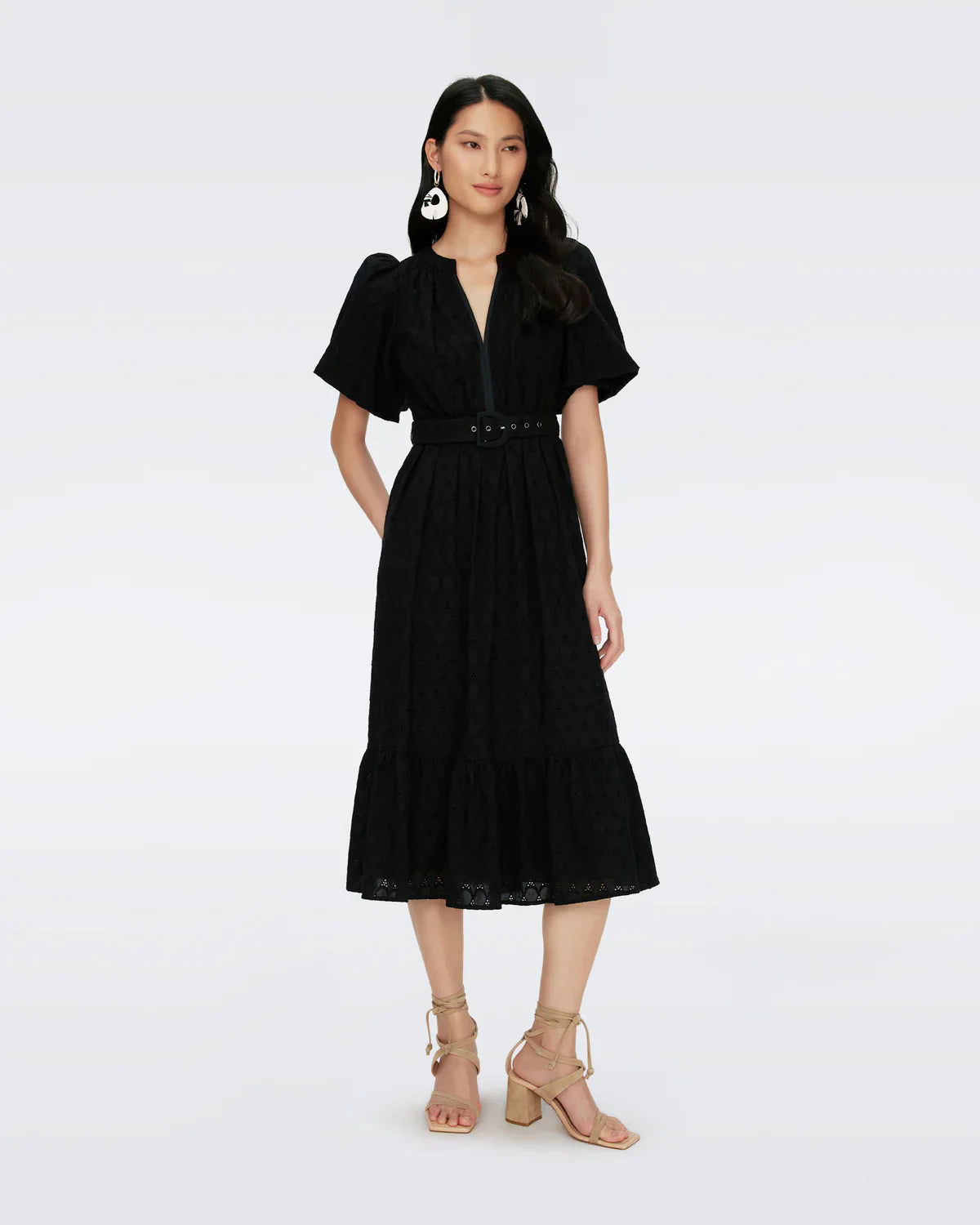 DVF Polina Cotton Midi Dress