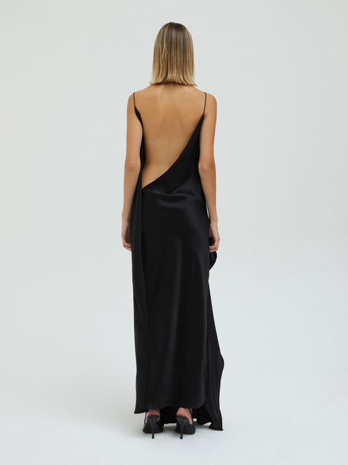 CE Cusco Silk Drape Cami Maxi Dress