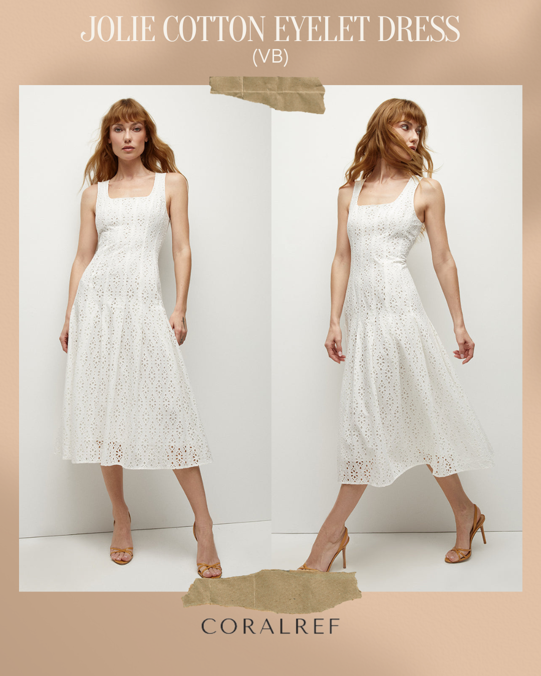 VB Jolie Cotton Eyelet Midi Dress