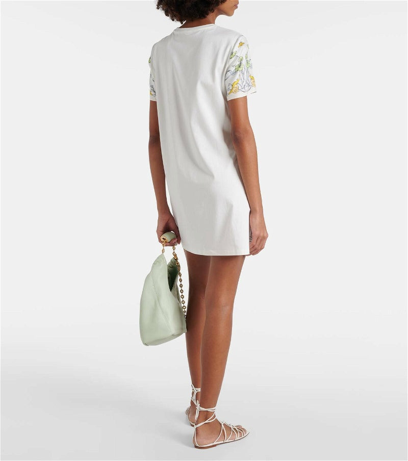 TB Silk Front T Shirt Mini Dress