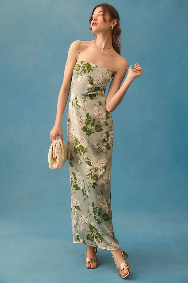 Ref Frankie Silk Maxi Dress