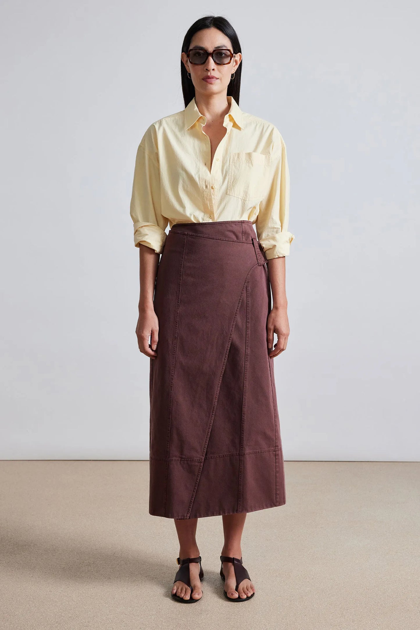 AA Lahiri Wrap Midi Skirt