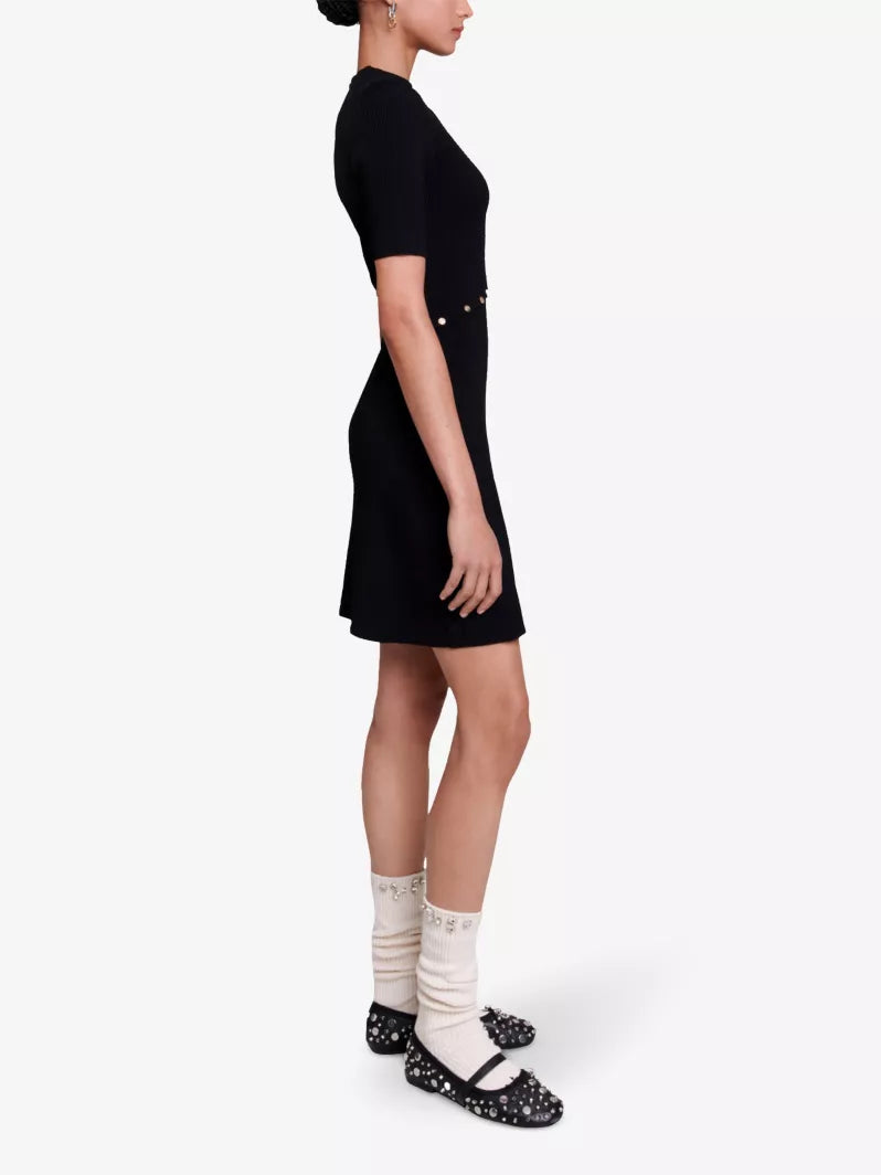 Mj Rellier Stretch Knit Mini Dress