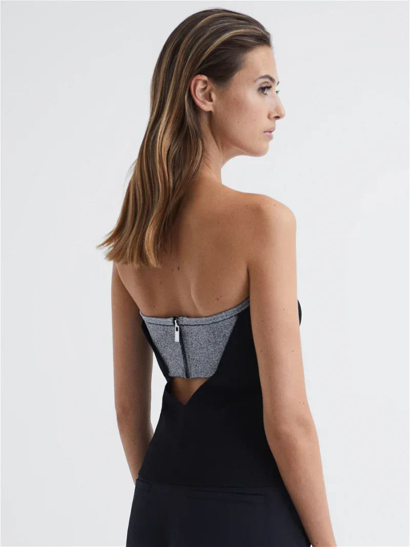 Rss Adela Metallic Tube Top