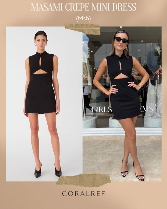 Msh Masami Crepe Mini Dress