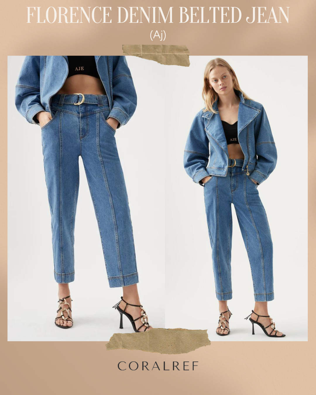 Aj Florence Denim Belted Jean