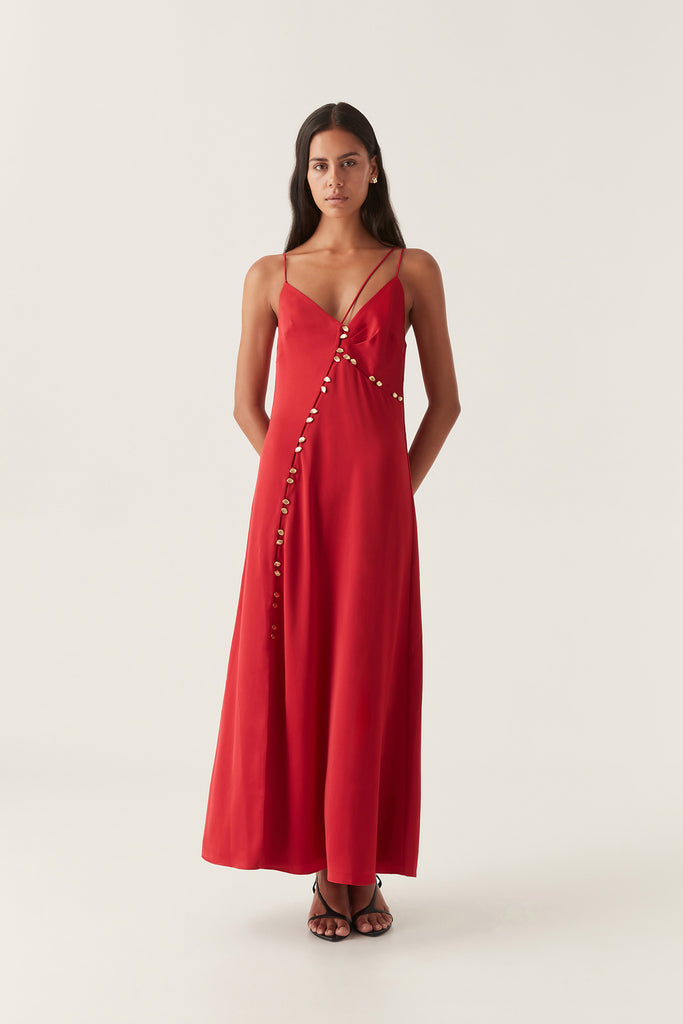 Aj Riddle Button Down Maxi Dress