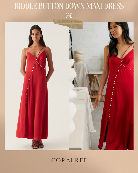 Aj Riddle Button Down Maxi Dress