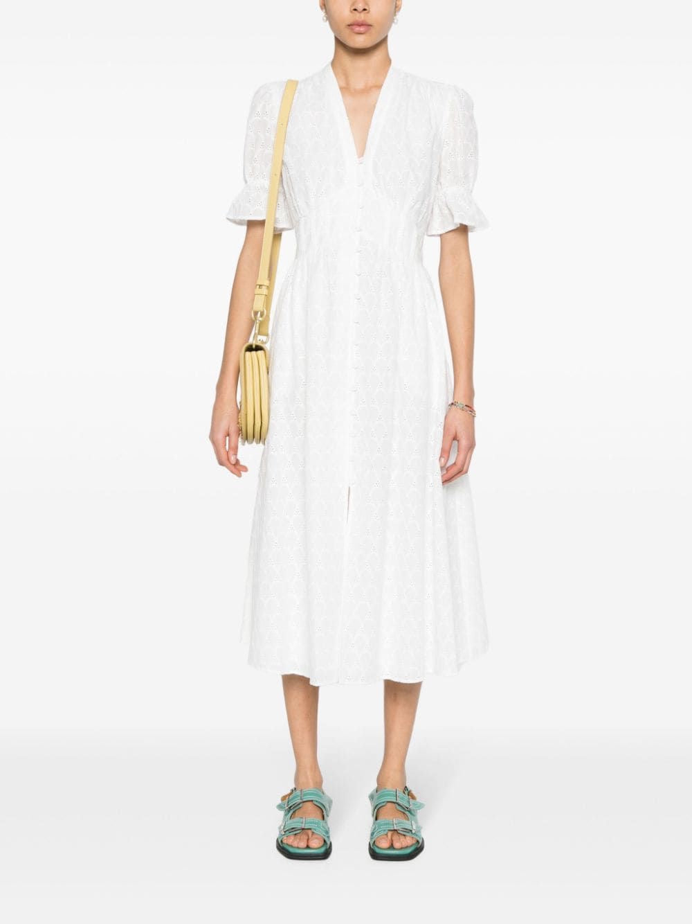 DVF Erica Cotton Midi Dress