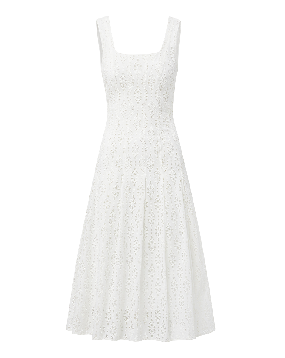 VB Jolie Cotton Eyelet Midi Dress