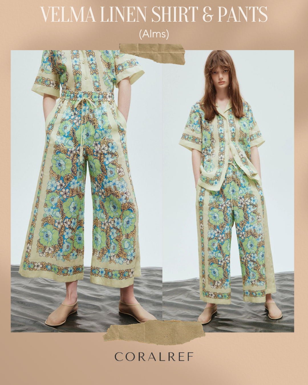 Alms Velma Linen Shirt & Pants Set