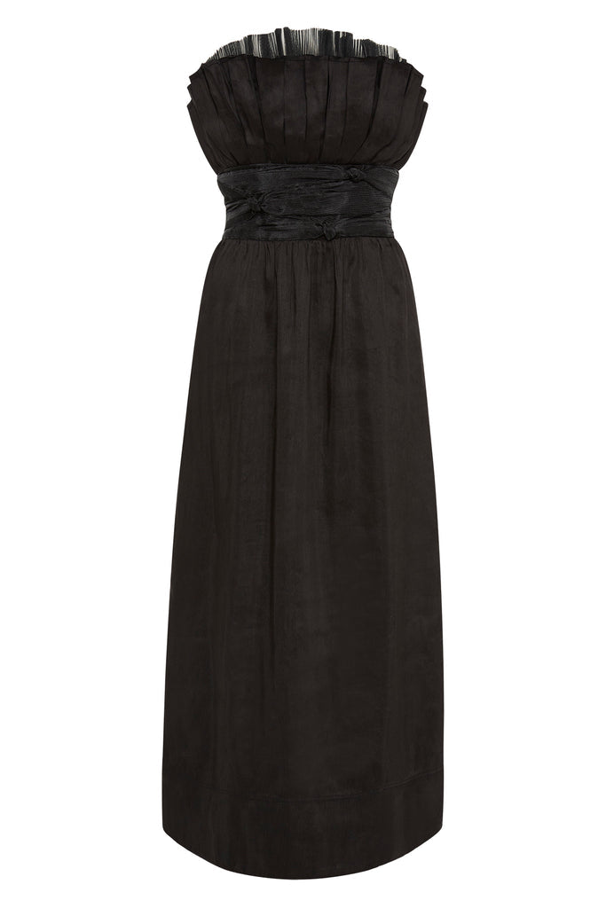 Aj Whisper Knot Waist Midi Dress