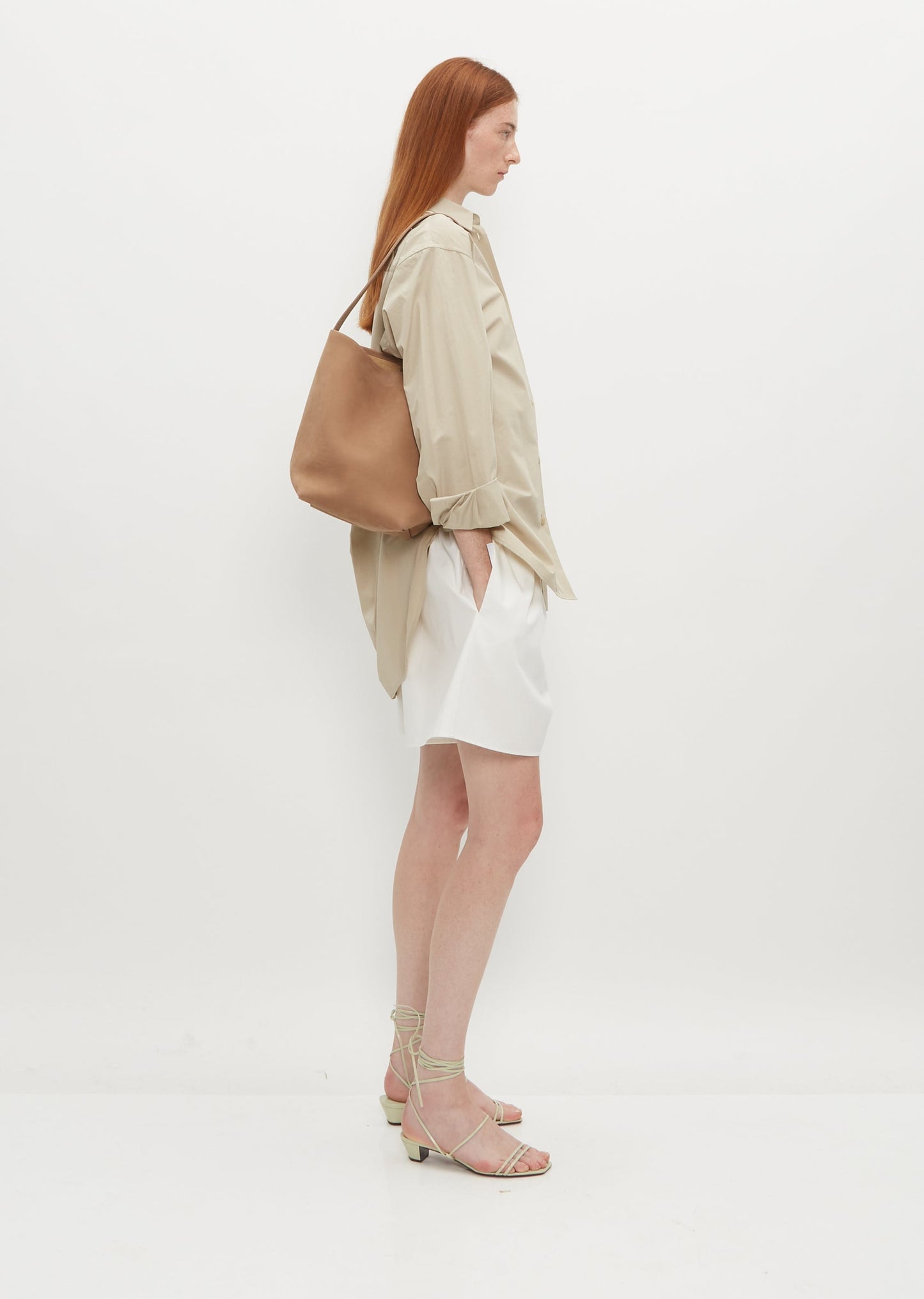 TR N/S Tote Bag Suede - Tundra, Wood