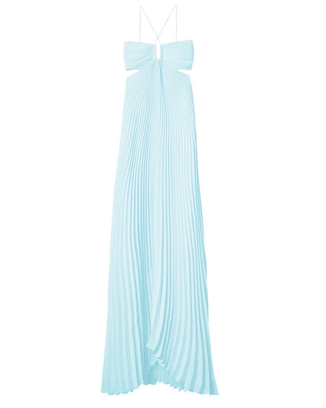 ALC Moira Matte Pleated Maxi Dress