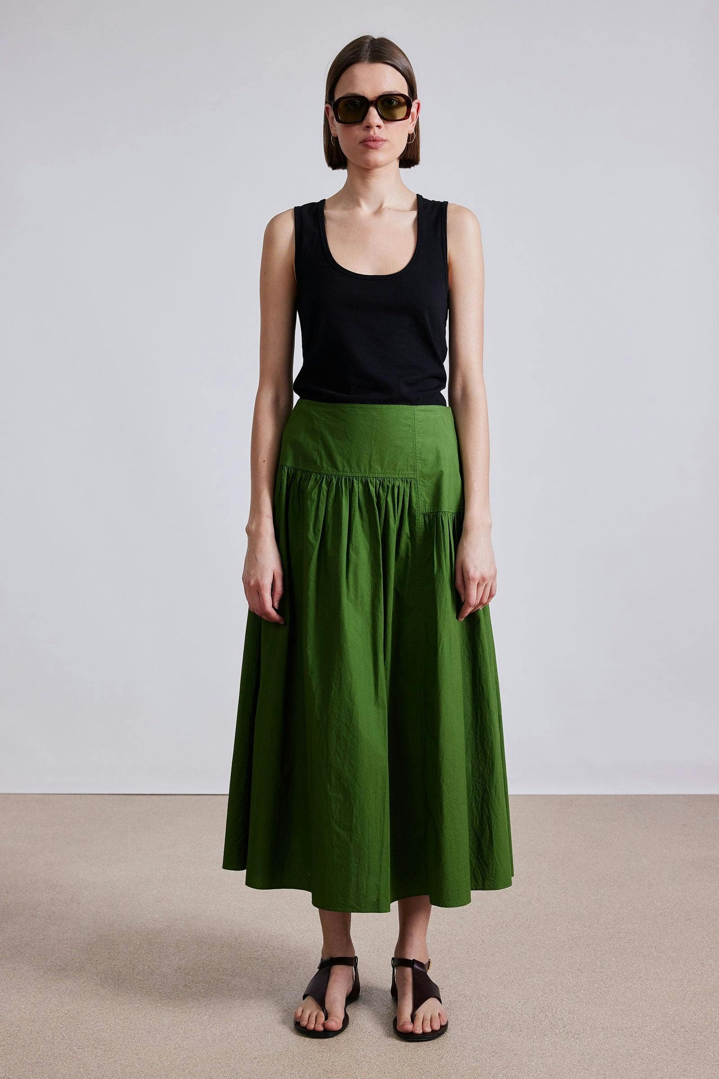 AA Nora Asymmetric Maxi Dress