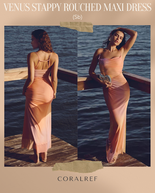 Sb Venus Stappy Rouched Maxi Dress