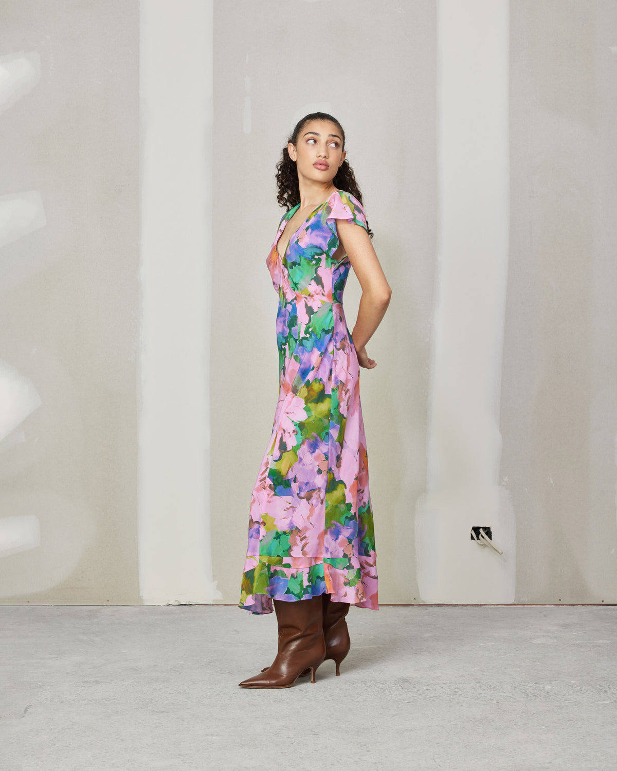 Rby Kata Silk Midi Dress