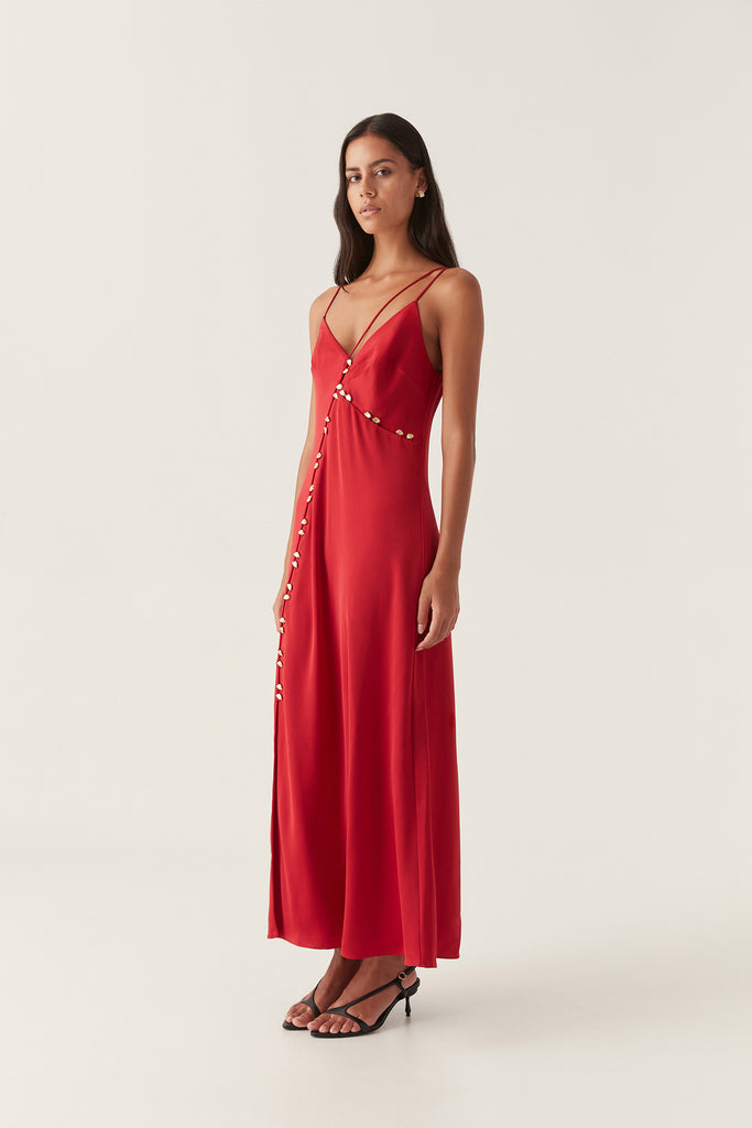 Aj Riddle Button Down Maxi Dress