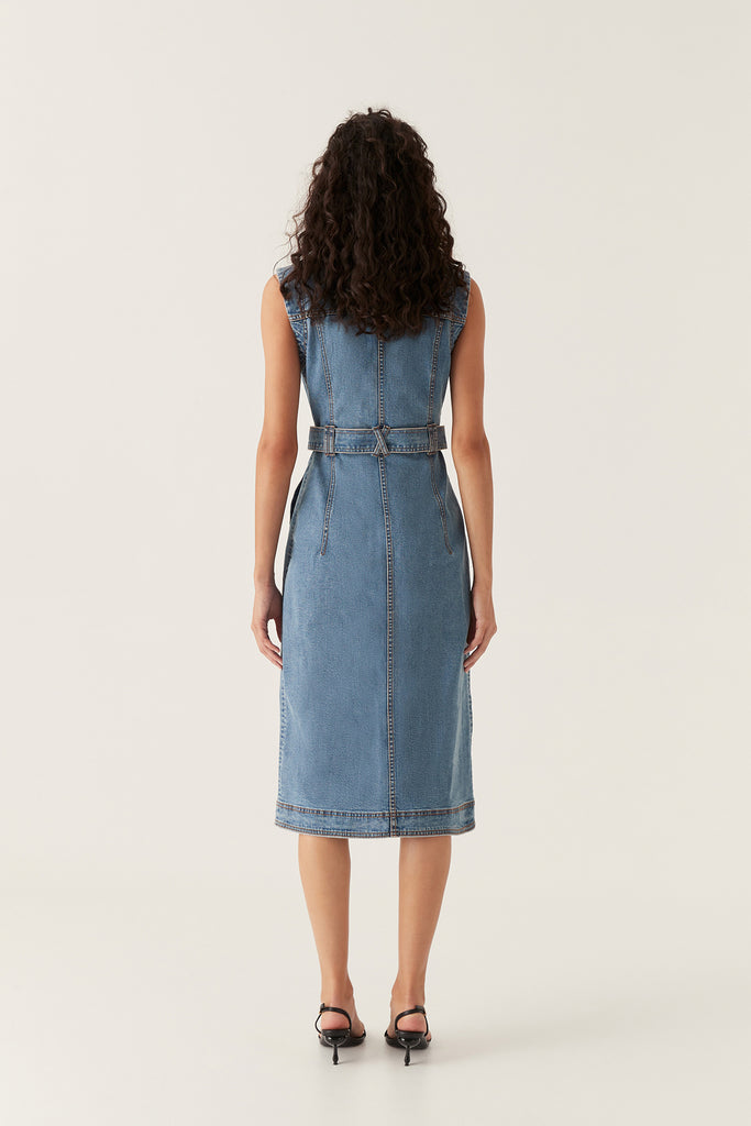 Aj Darcie Denim Midi Dress