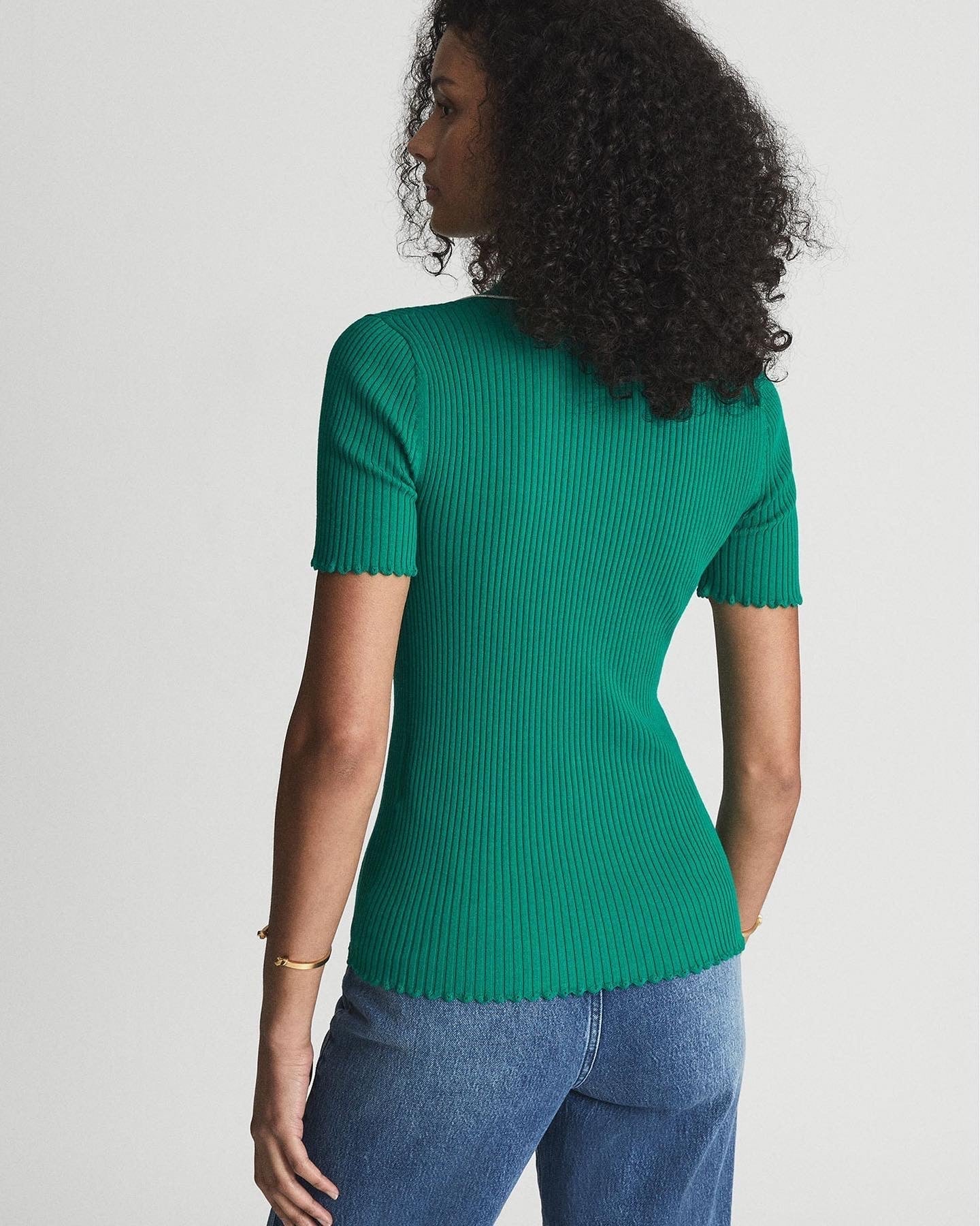 Rss Lina Half-Sleeve Knit Top