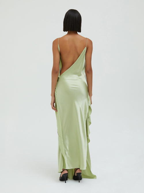 CE Cusco Silk Drape Cami Maxi Dress