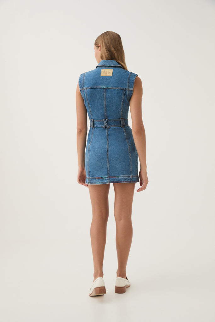 Aj Darcie Denim Mini Dress