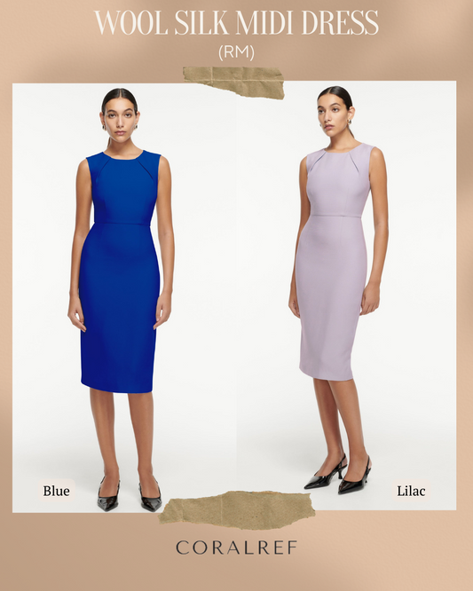 RM Wool Silk Midi Dress