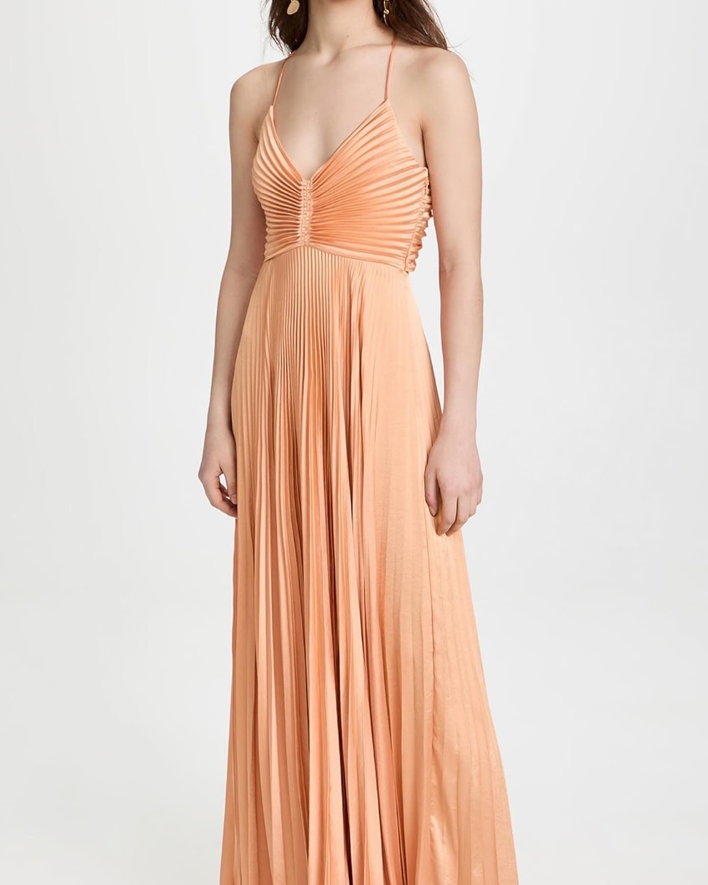 ALC Aries Pleated Maxi Dress