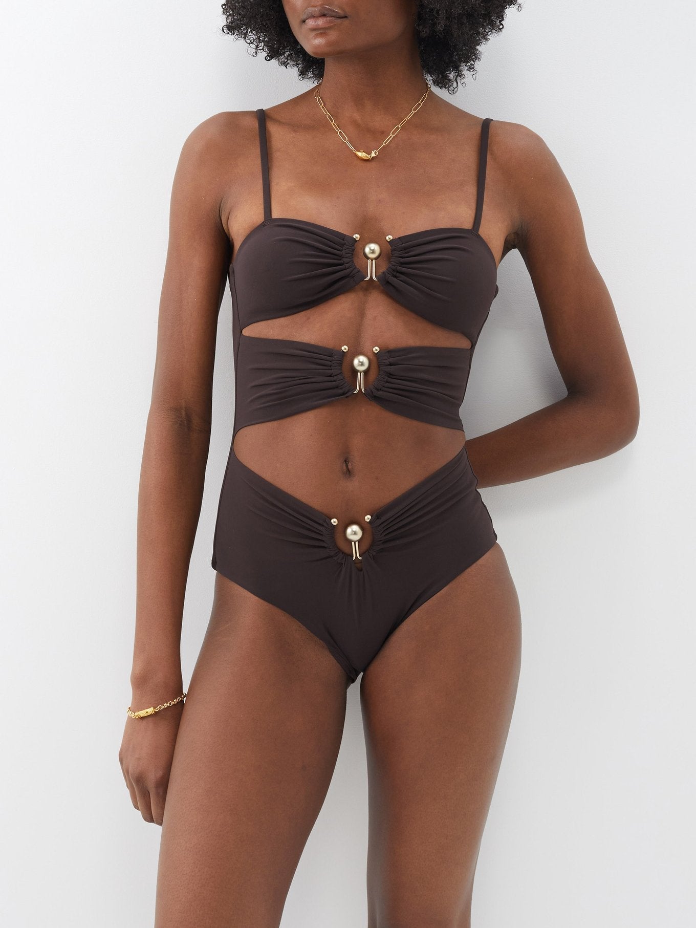 CE Pierced Orbit One Piece Swimsuit