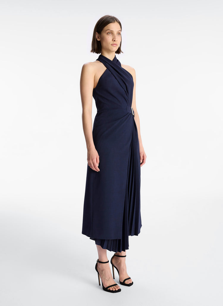 ALC Fiona Pleated Midi Dress