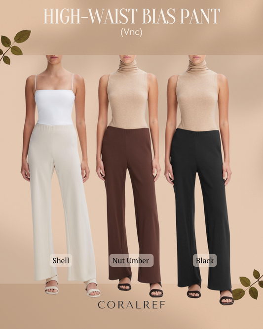 Vnc High Waist Bias Pants