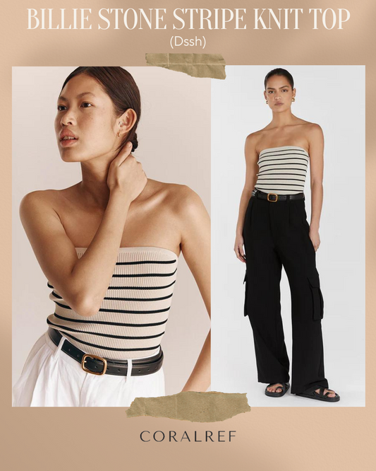 Dssh Billie Stone Stripe Knit Top