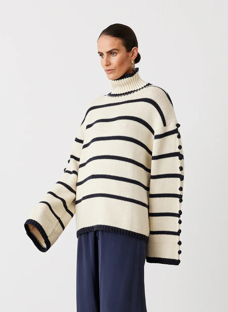 Jsln Maude Cotton Cashmere Knit Sweater