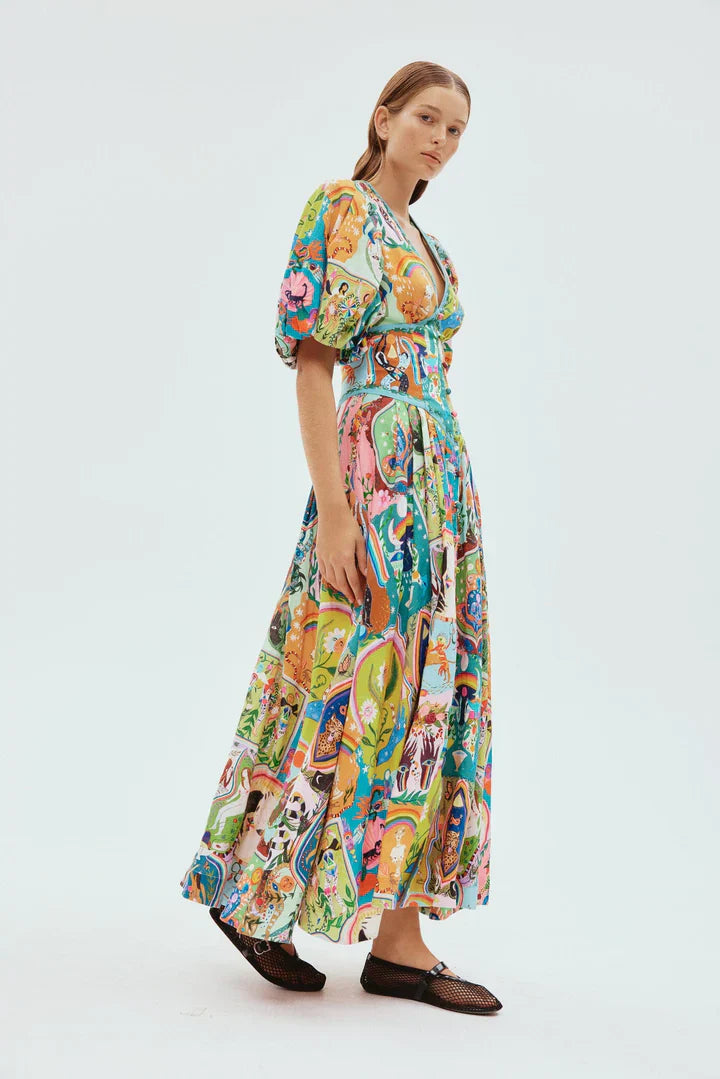 Alms Evergreen Midi Dress