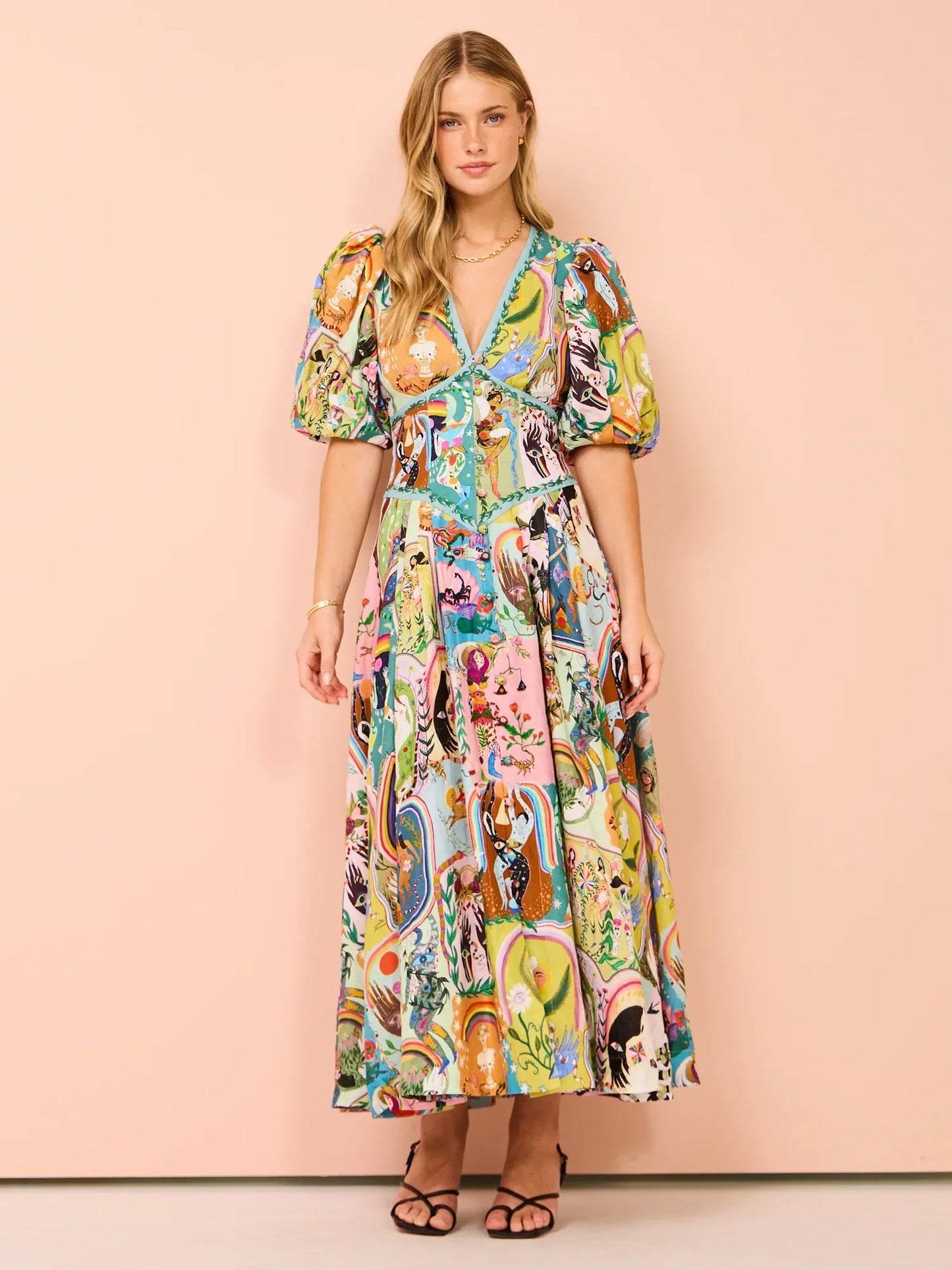 Alms Evergreen Midi Dress