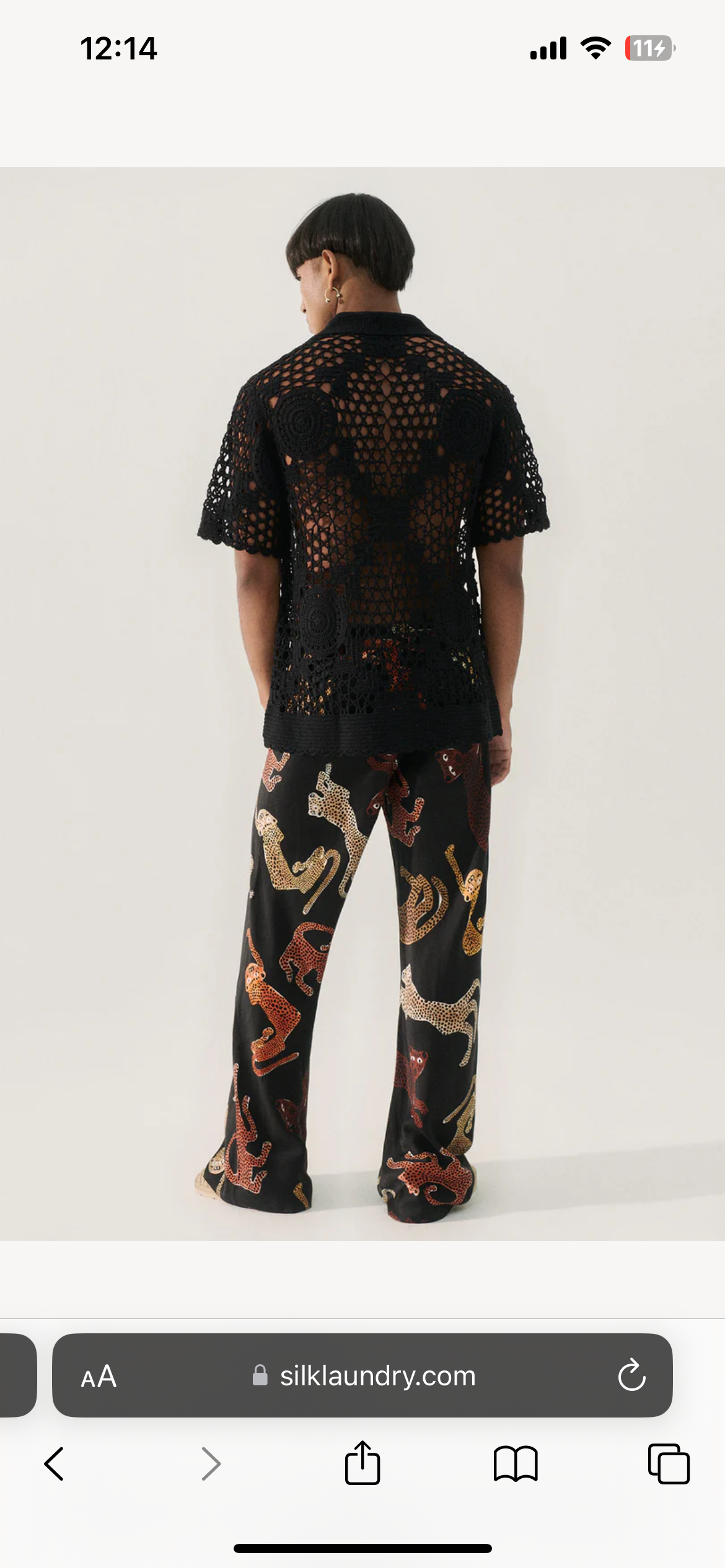 SL Bias Cut Silk Pants with Prints