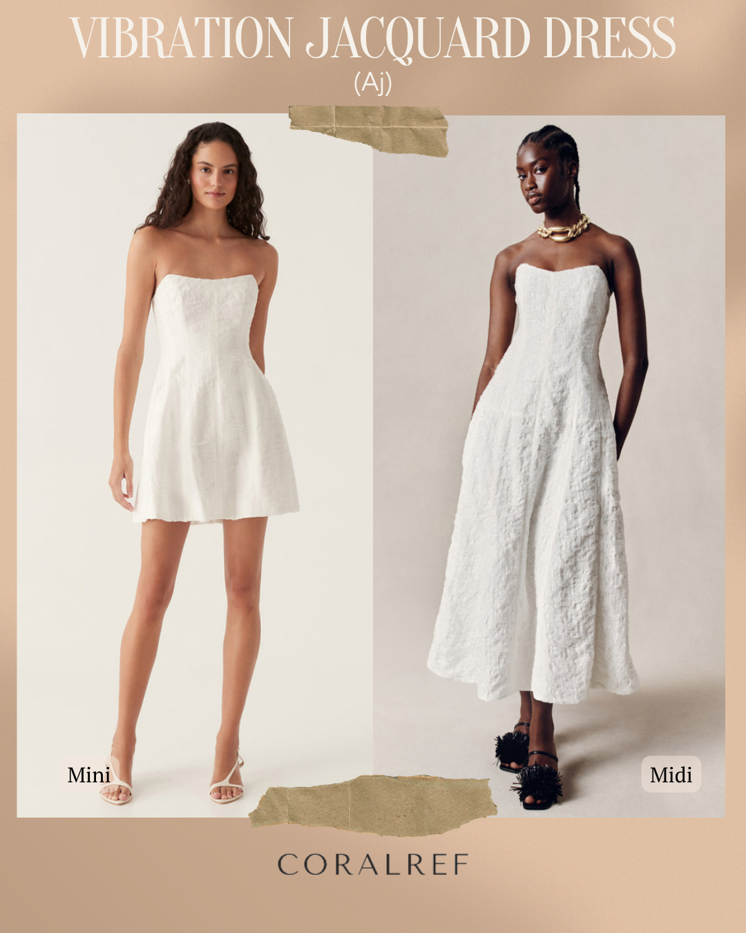 Aj Vibration Jacquard Midi and Mini Dress