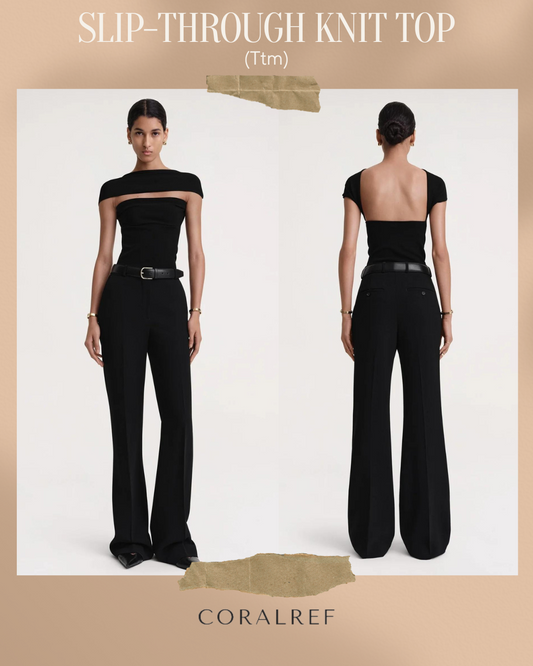 Ttm Slip Through Knit Top