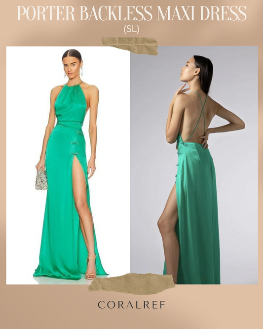 SL Porter Backless Maxi Dress