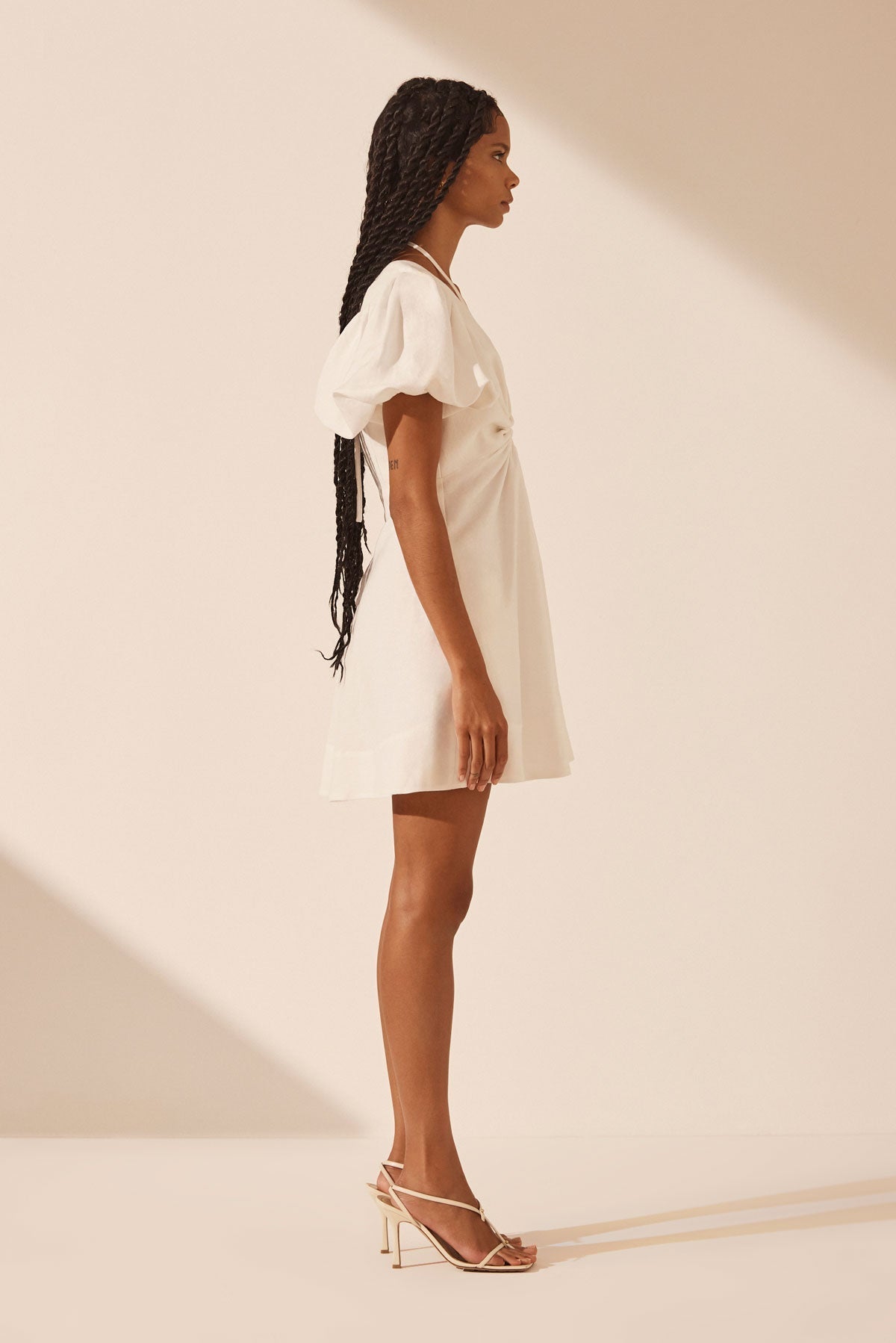 SJ Blanc Linen Keyhole Mini & Midi Dress